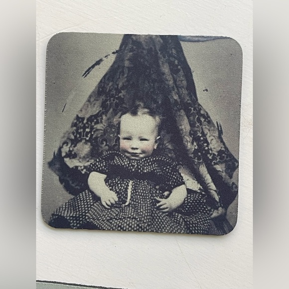 🌑 creepy Baby Victorian photography Coasters 🌑 - Picture 3 of 8